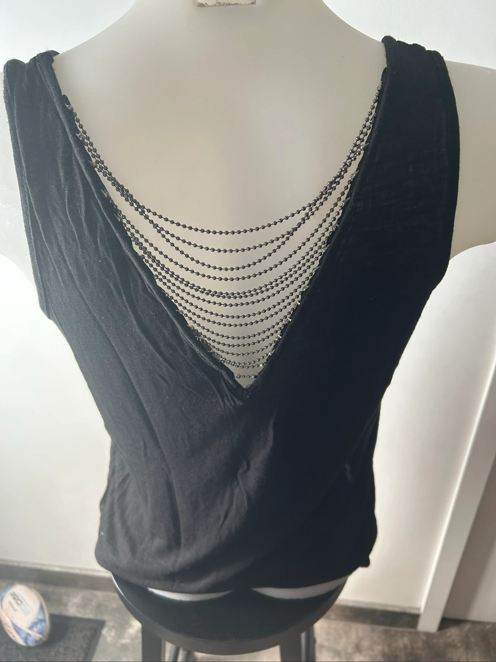 Tanktop met V-hals in de rug – photo 3